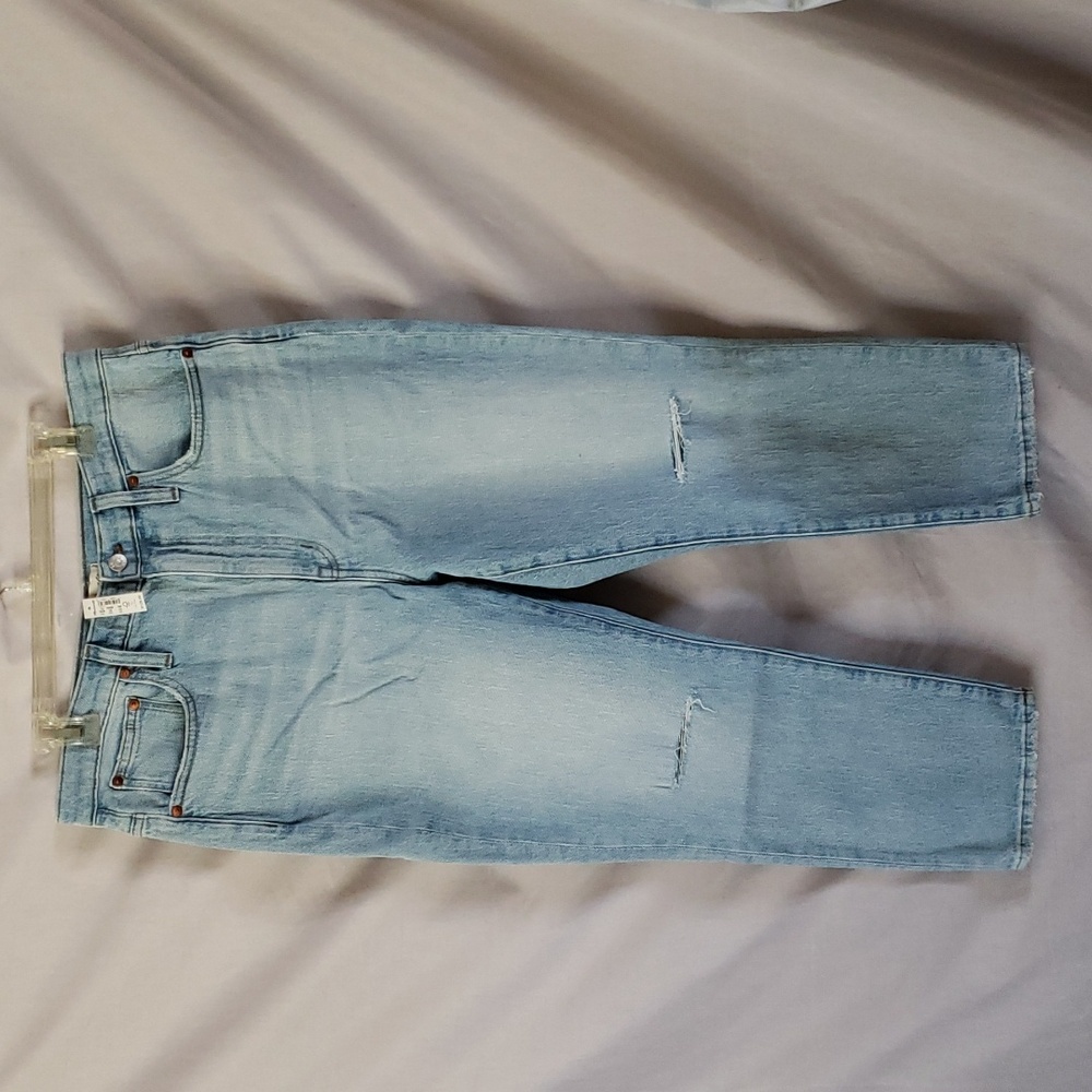 NEW MADEWELL The High-Rise Slim Crop Boy Jean